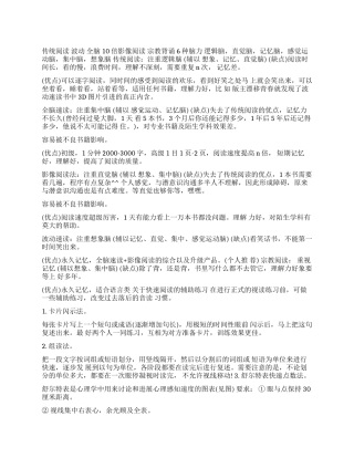 关于日常阅读方法相关比较相关分析方法有哪些