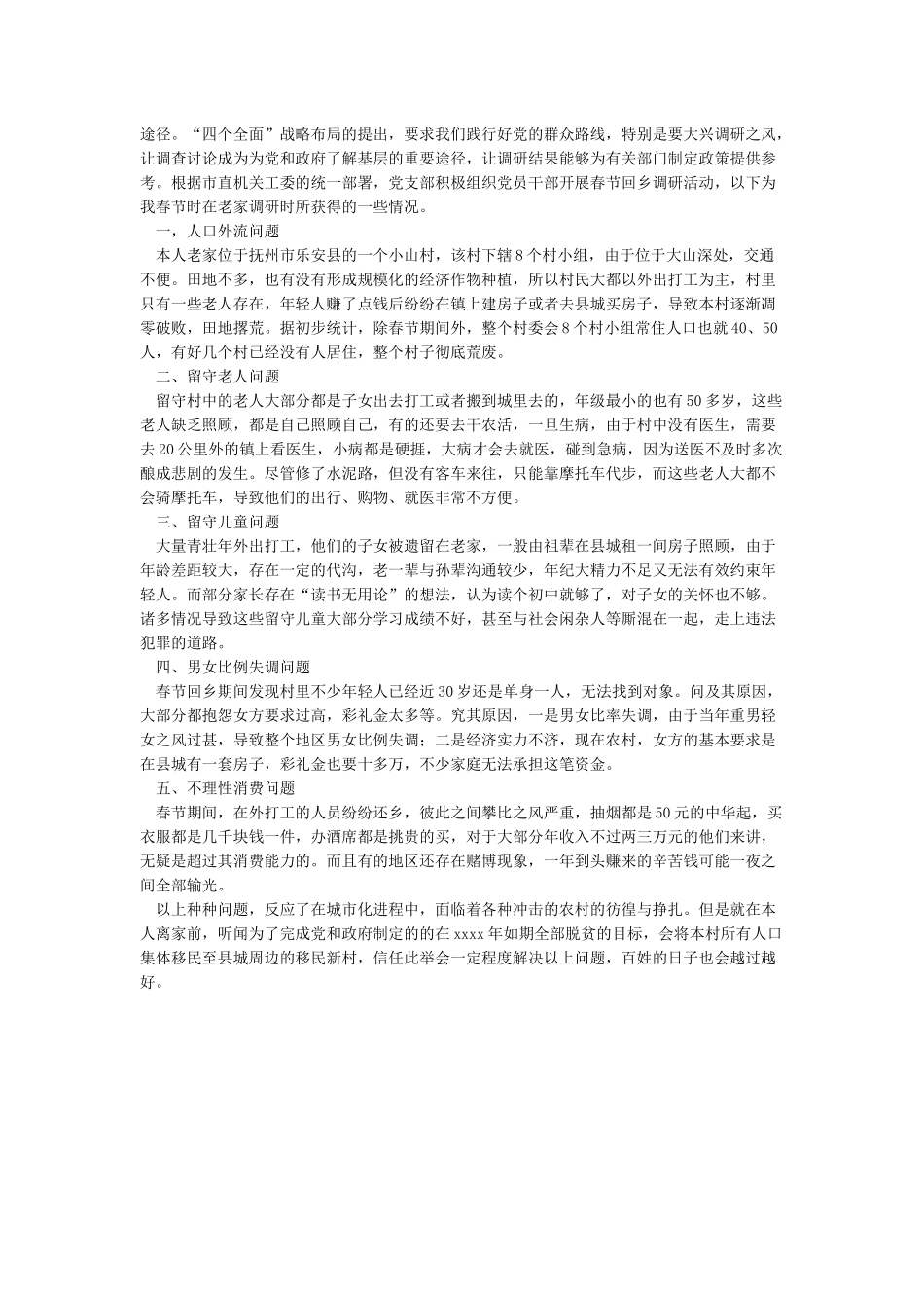关于春节回乡调研报告_第3页