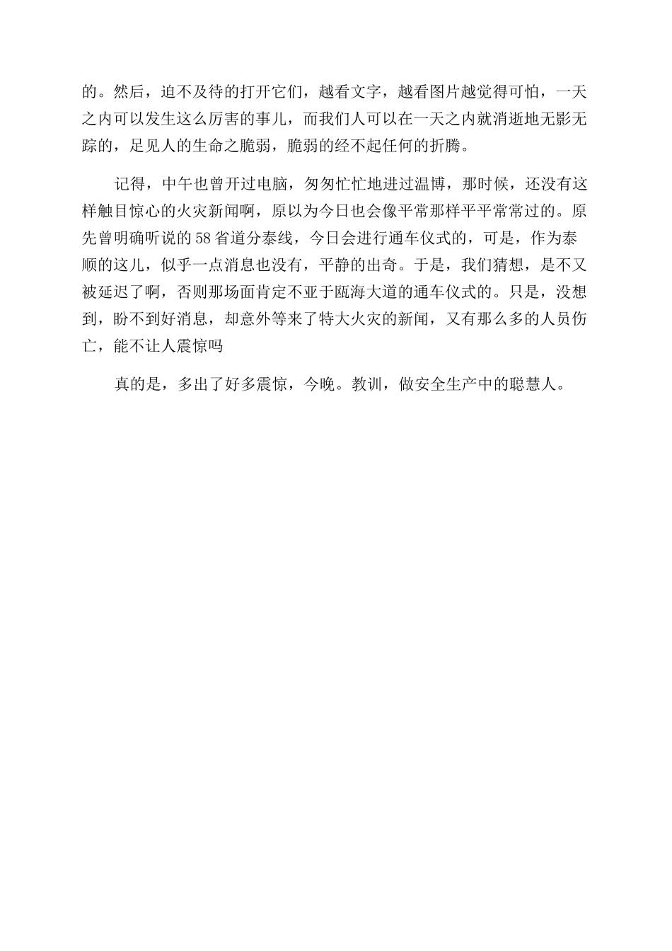 关于火灾的安全教育警示篇观后感_第2页