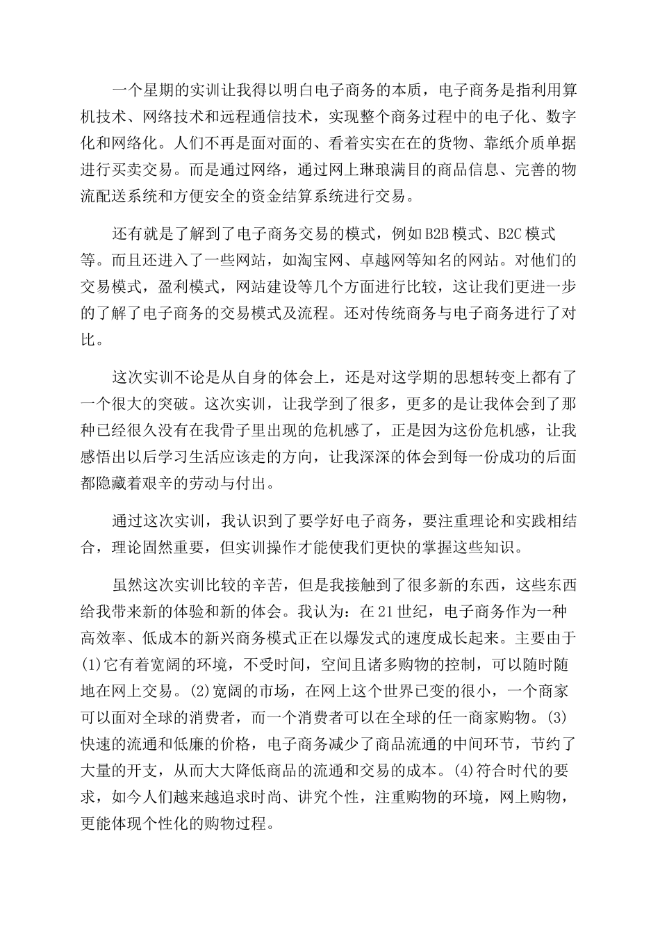 关于电子商务实训总结范文_第3页