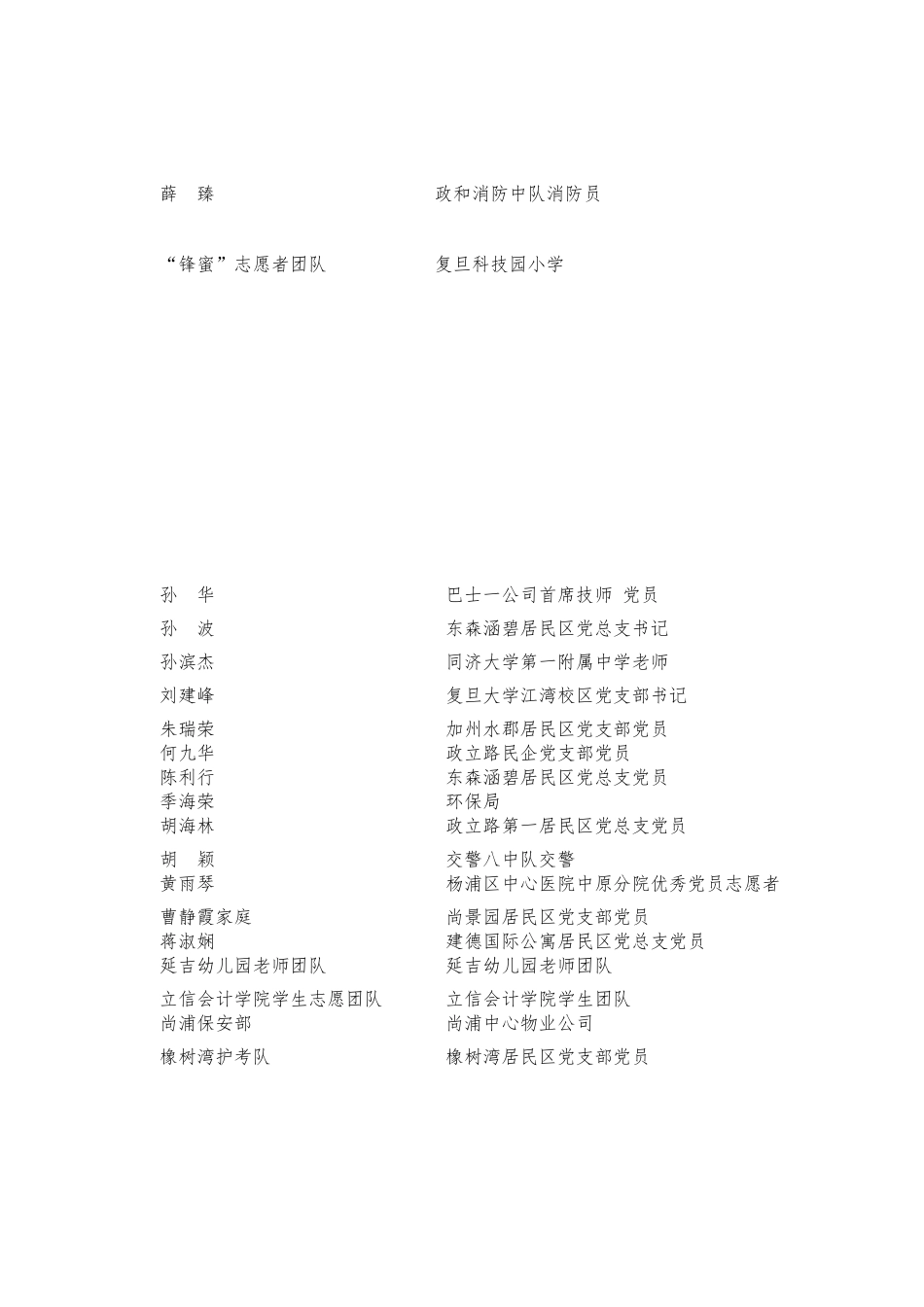 关于表彰感动新江湾城人物的通知_第2页