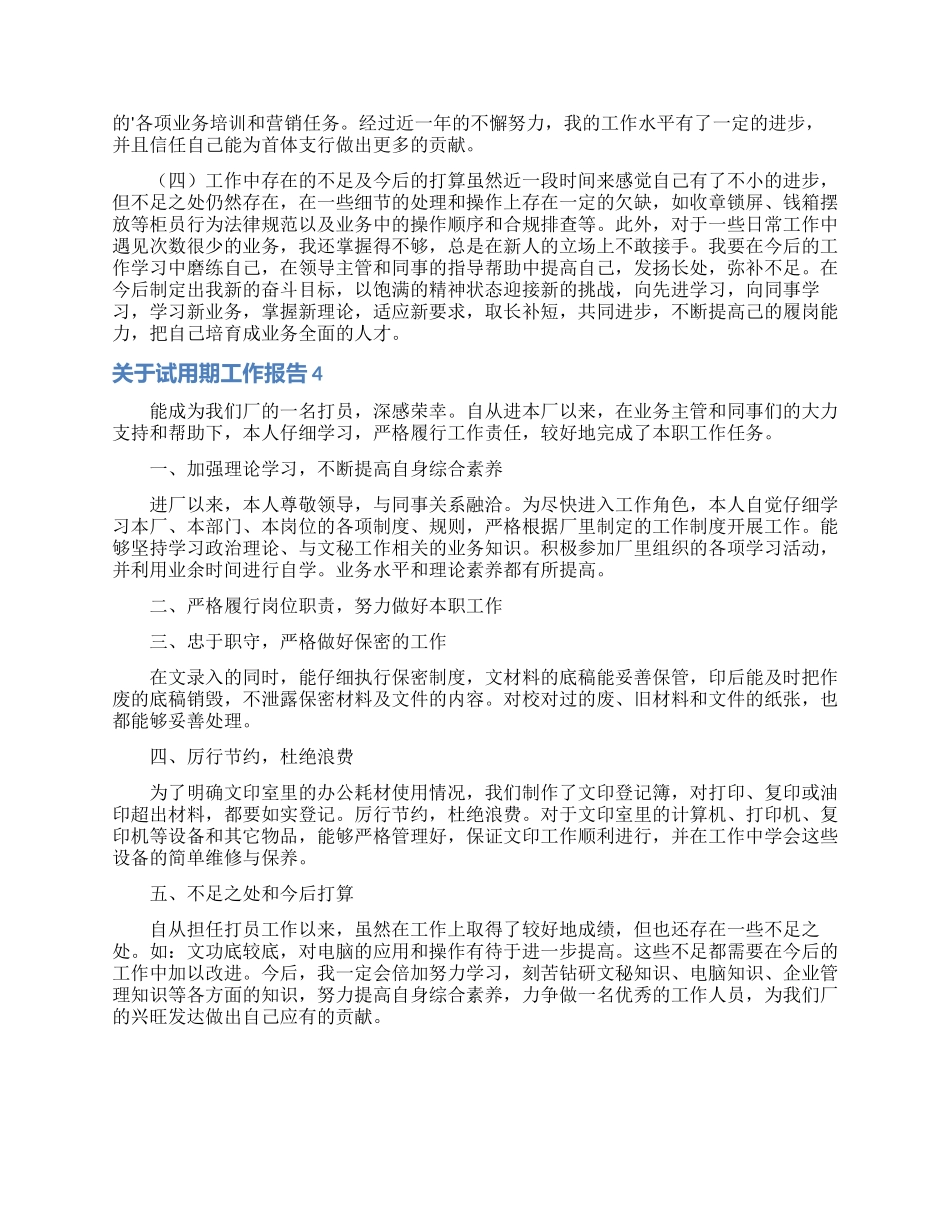 关于试用期工作报告_第3页