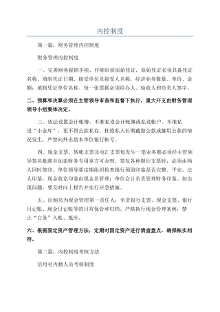 内控制度-精品文档