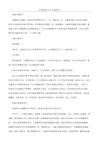 军统特务头子毛森简介