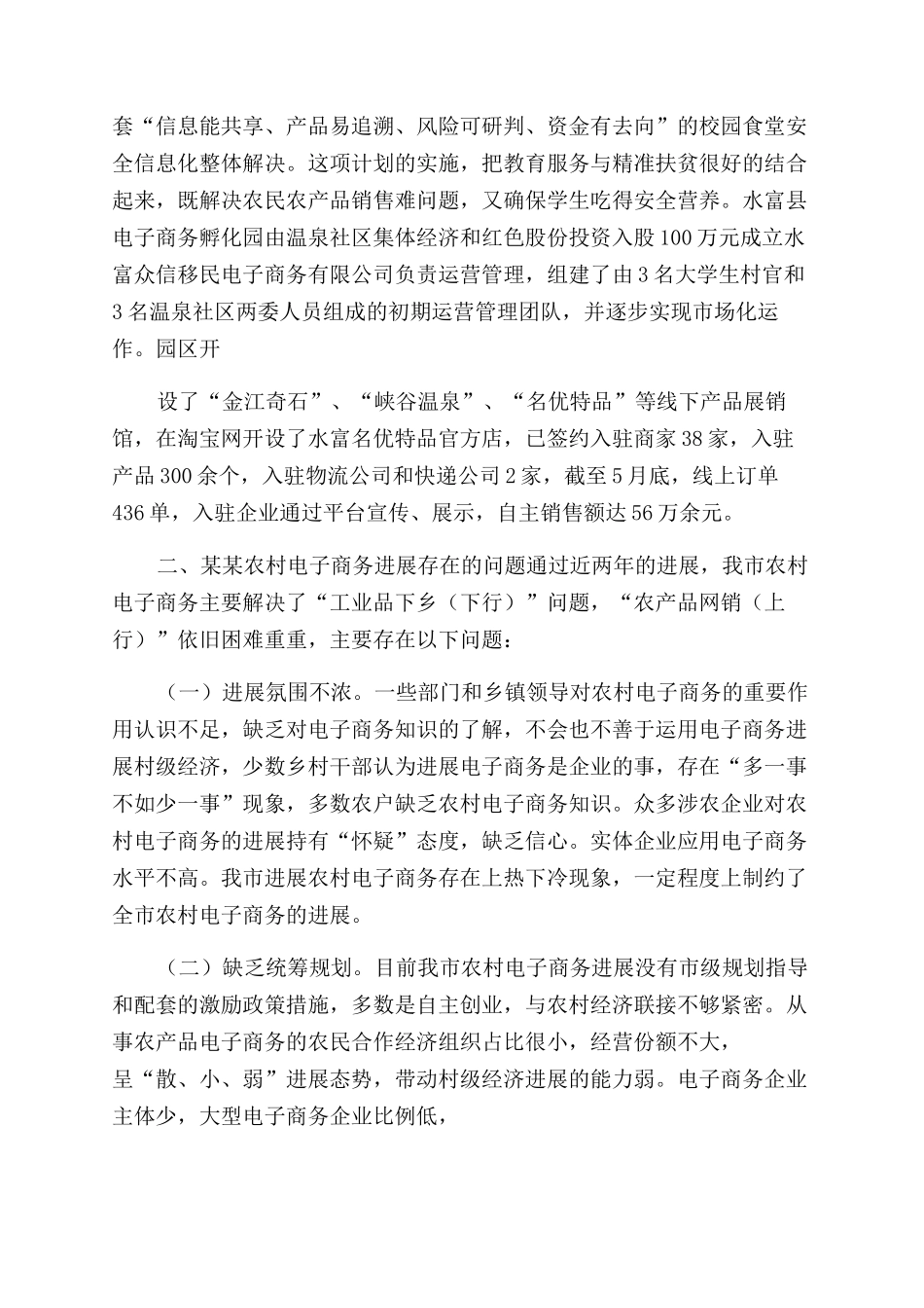 农村电子商务发展情况调研报告范文_第3页