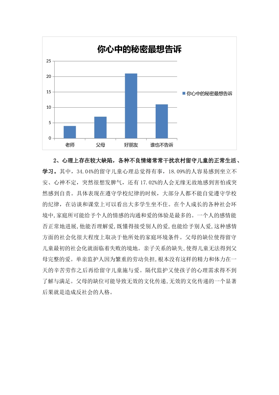 农村留守儿童心理状况的调查与研究的调研报告_第3页