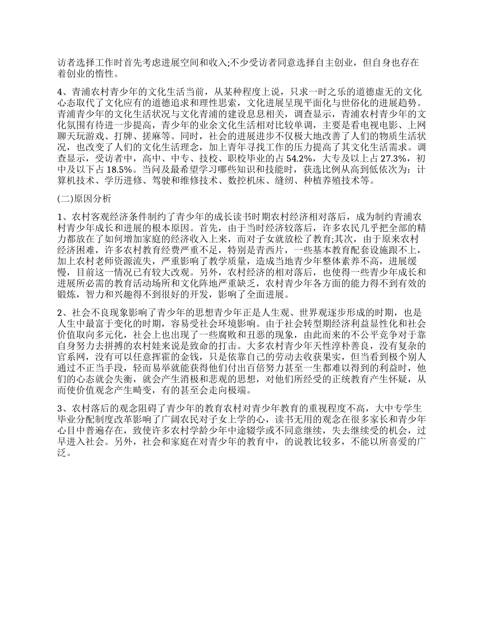 农村青少年生存与发展状况调查报告_第2页