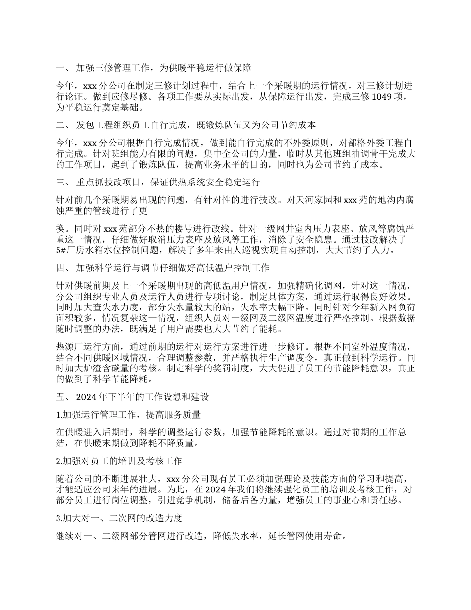 分公司2024年度工作报告_第1页