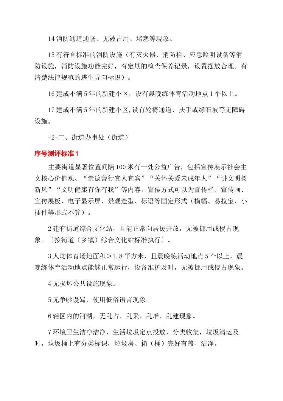创建全国文明城市实地考察点位测评标准_第2页