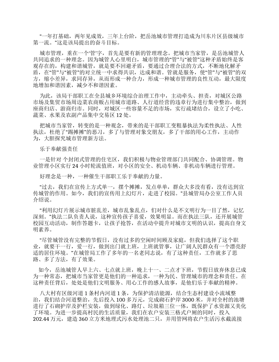 创建和谐城管工作报告_第2页