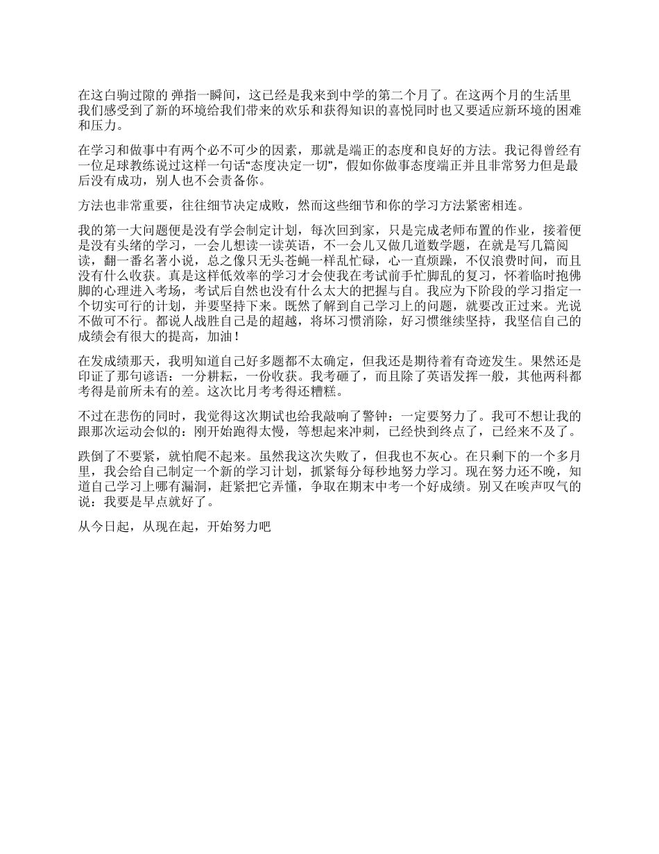 初一月考总结1000字_第1页