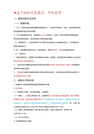 消防总平面布局和平面布置
