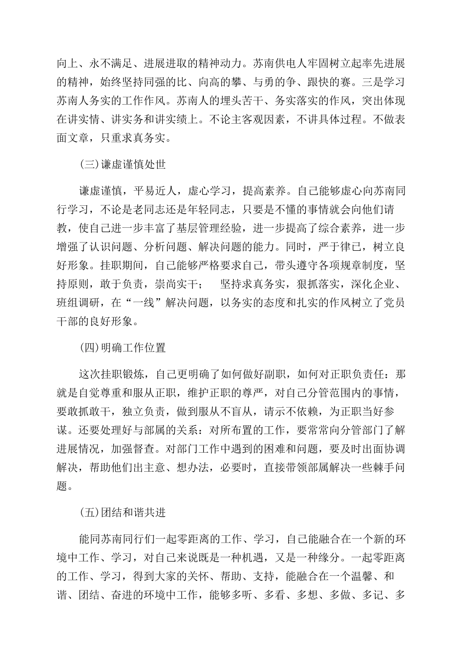 副总经理挂职锻炼工作总结范文_第2页