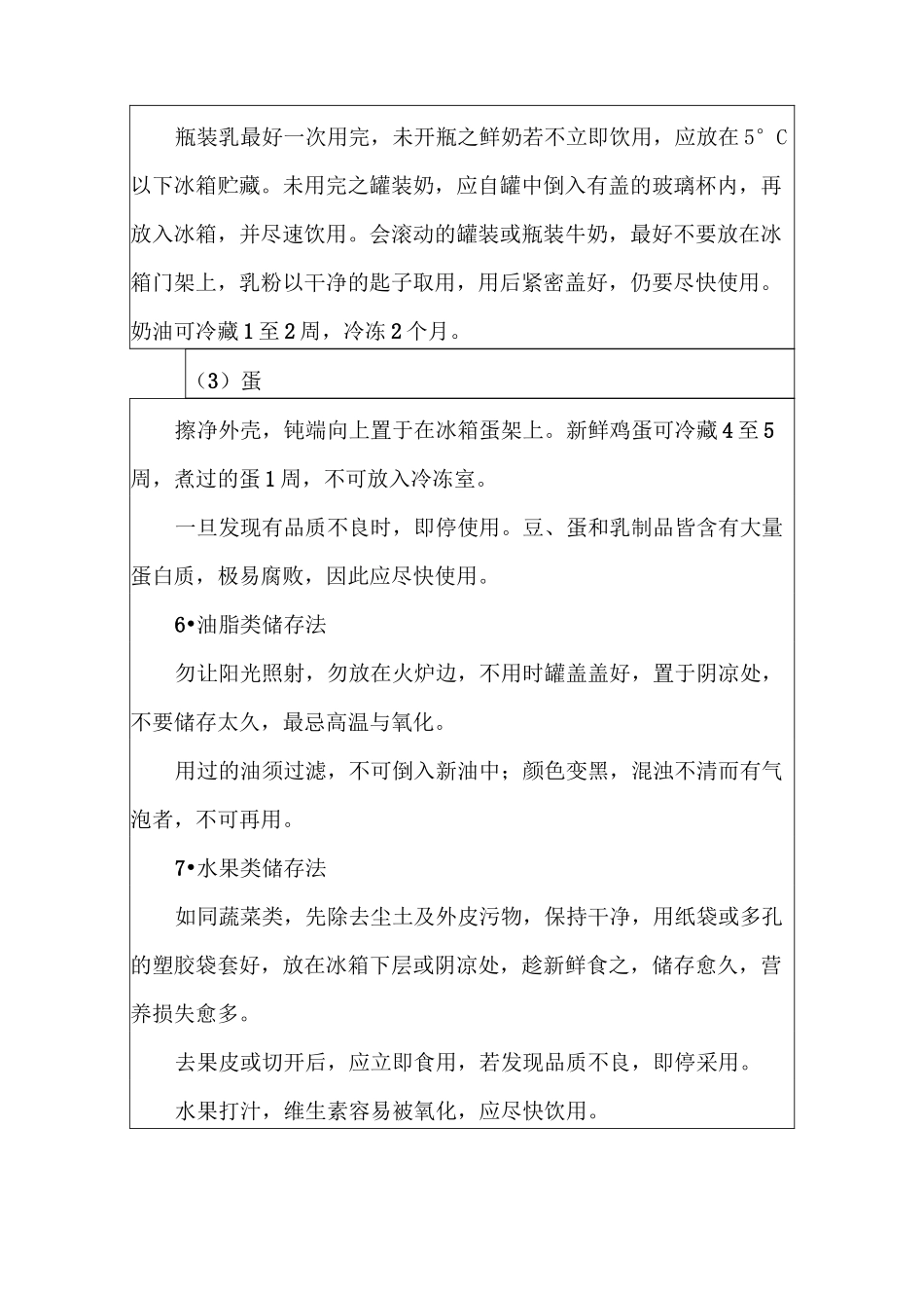 各种食品的储存方法_第3页