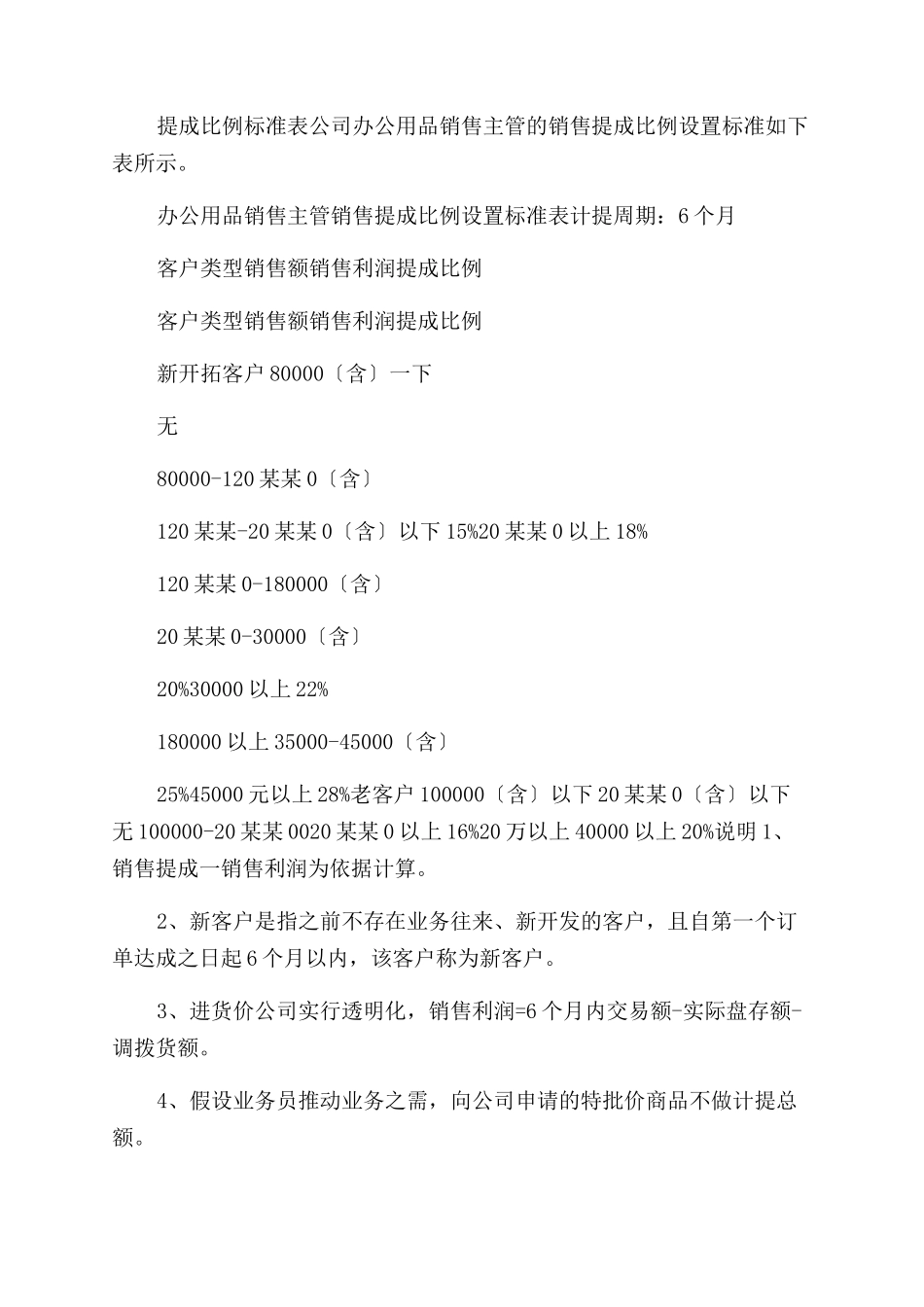 办公文具销售人员提成方案范文_第2页