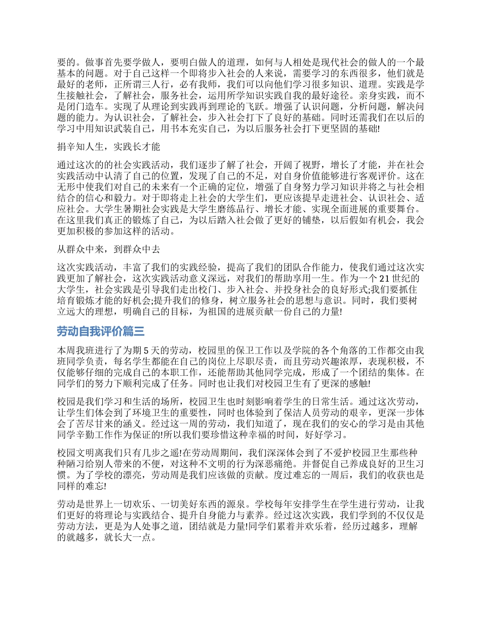 劳动的自我评价_第2页