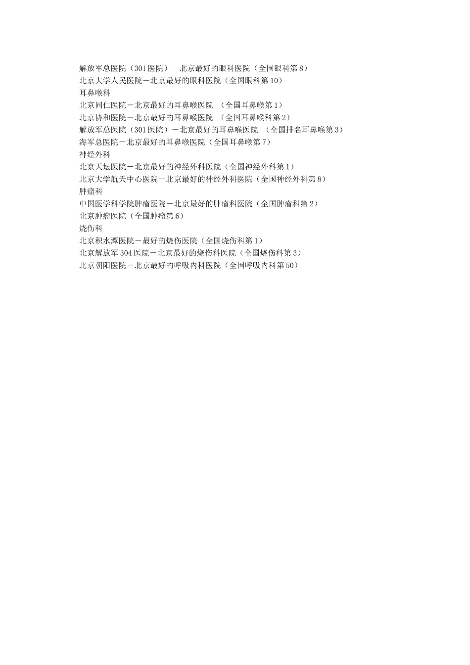 北京各大医院排行_第2页