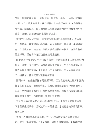 区泳琪-三下乡总结