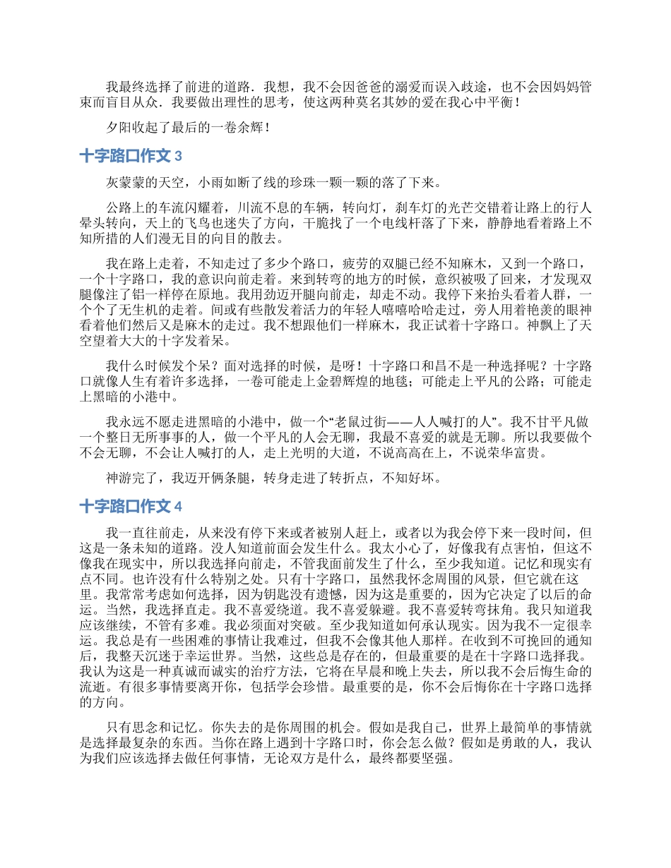 十字路口作文(合集15篇)_第2页
