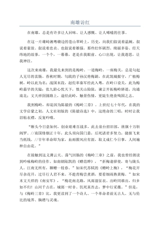 南雄访红-精品文档