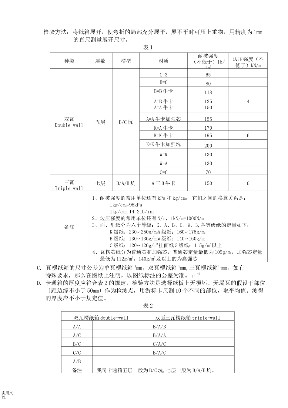纸箱验收标准及方法_第3页