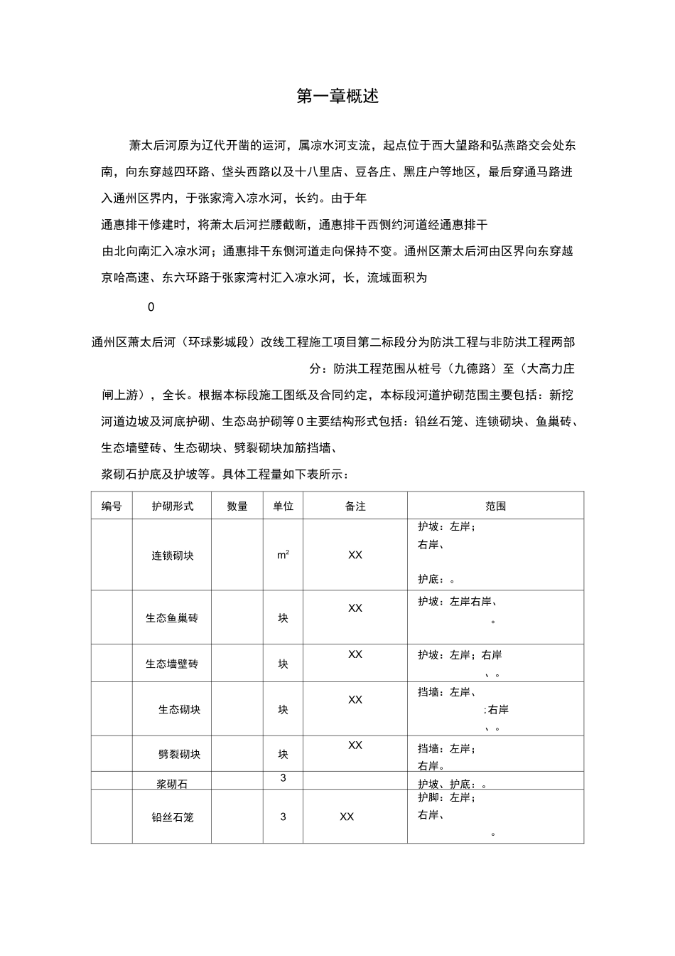 河道工程护砌(连锁砌块)施工方案设计_第3页