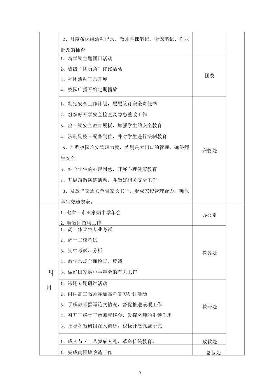 学校春学期行事历_第3页