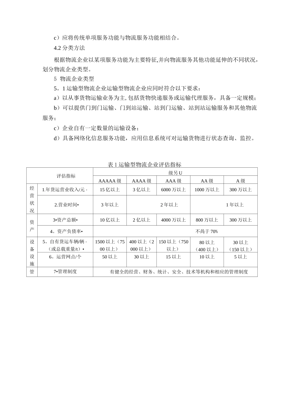 物流企业分类与评估指标_第2页