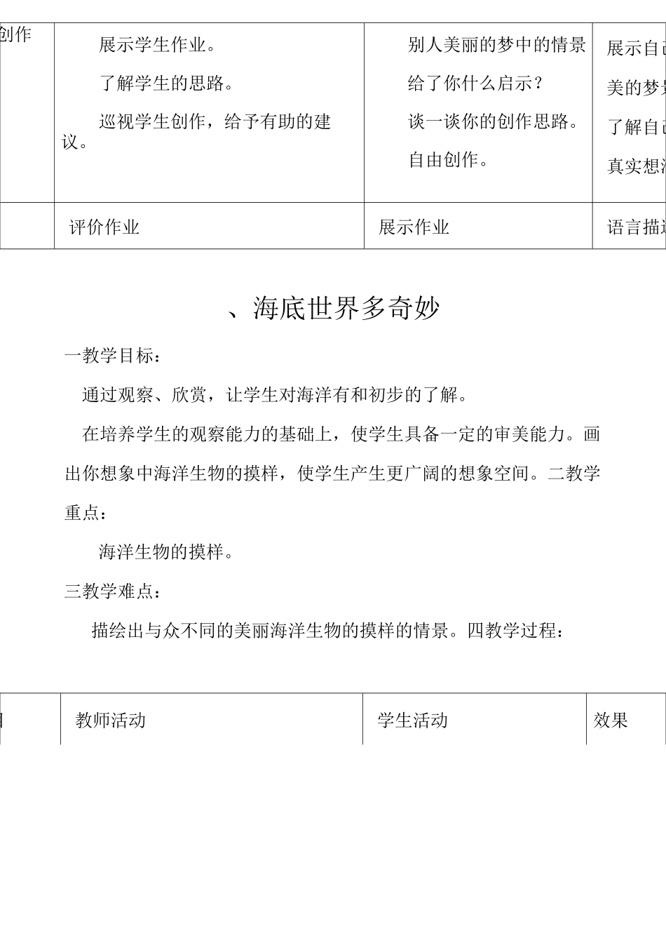 岭南版一年级下册美术教案_第3页