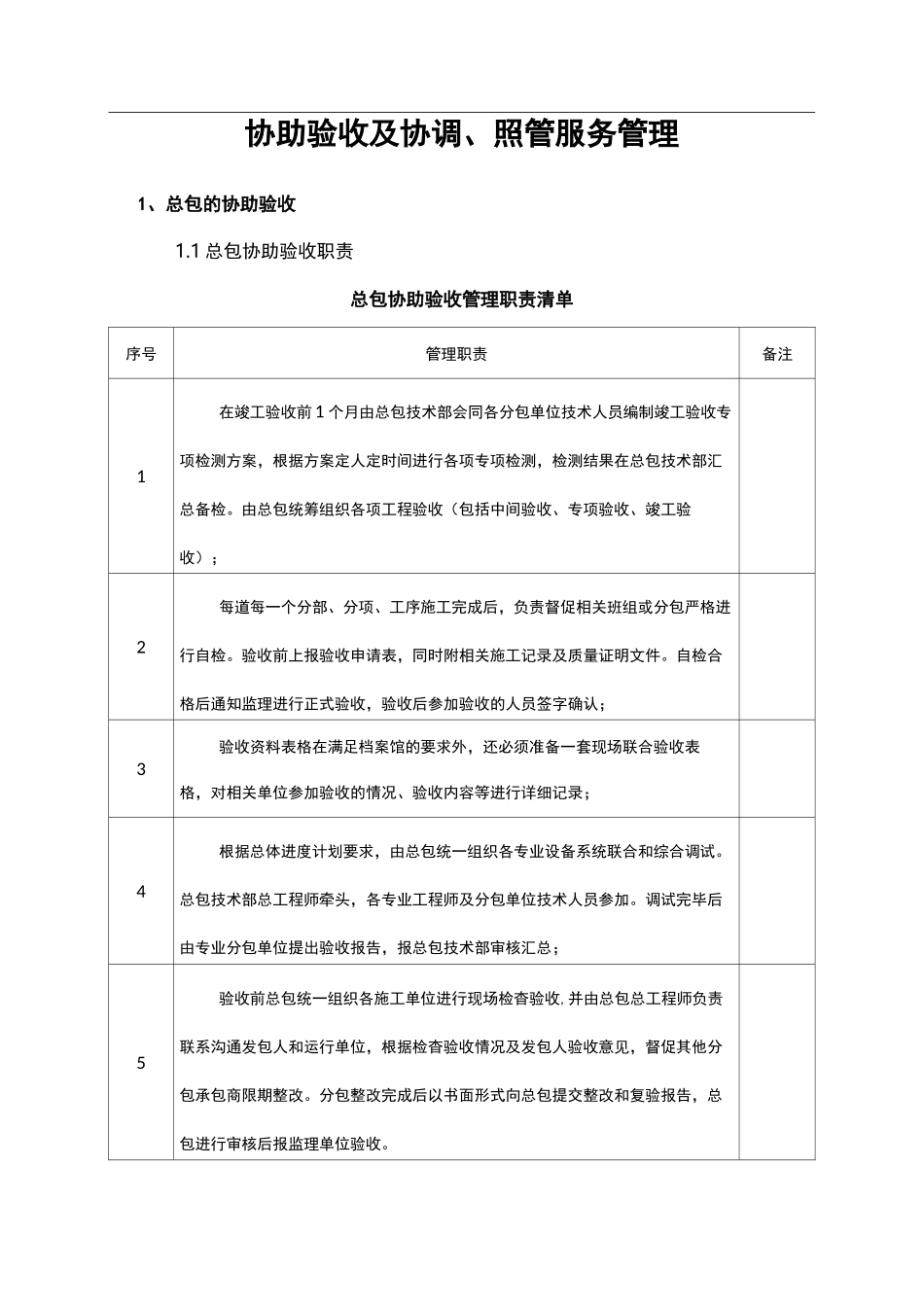 协助验收及协调、照管服务管理_第1页