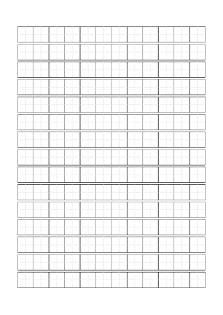 田字格模板-免费下