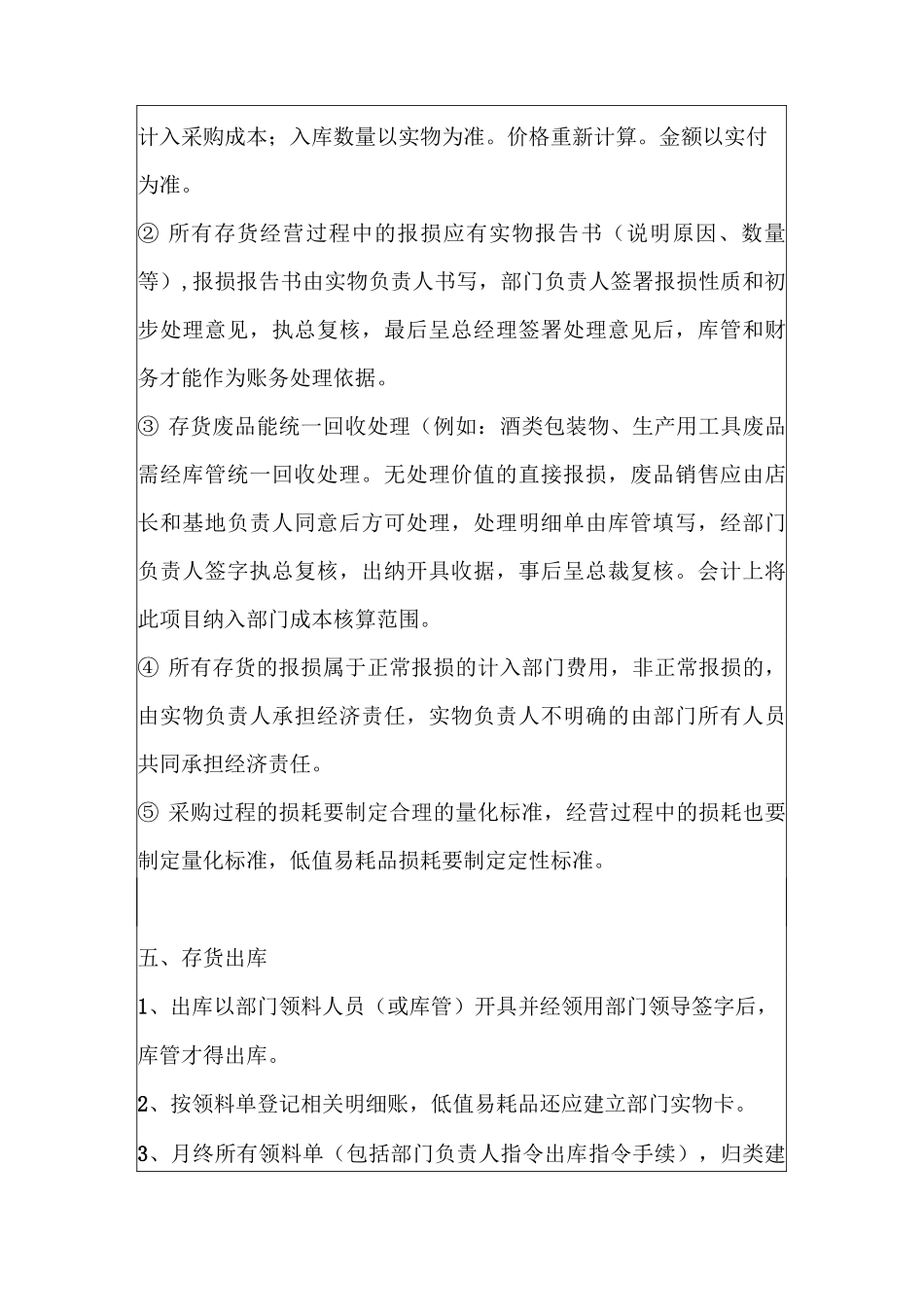 餐饮业存货管理制度_第3页