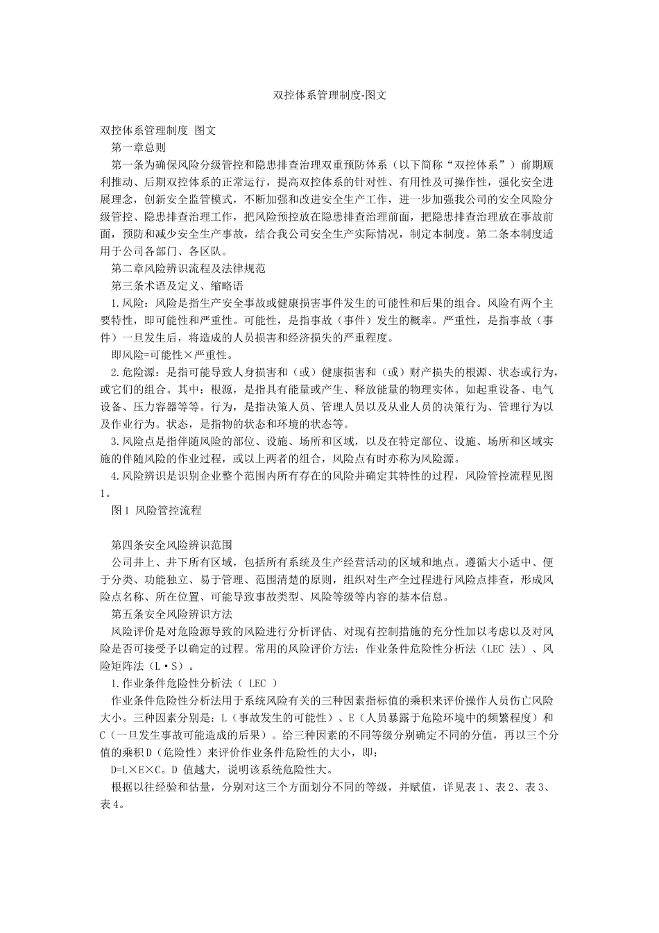 双控体系管理制度-图文_第1页