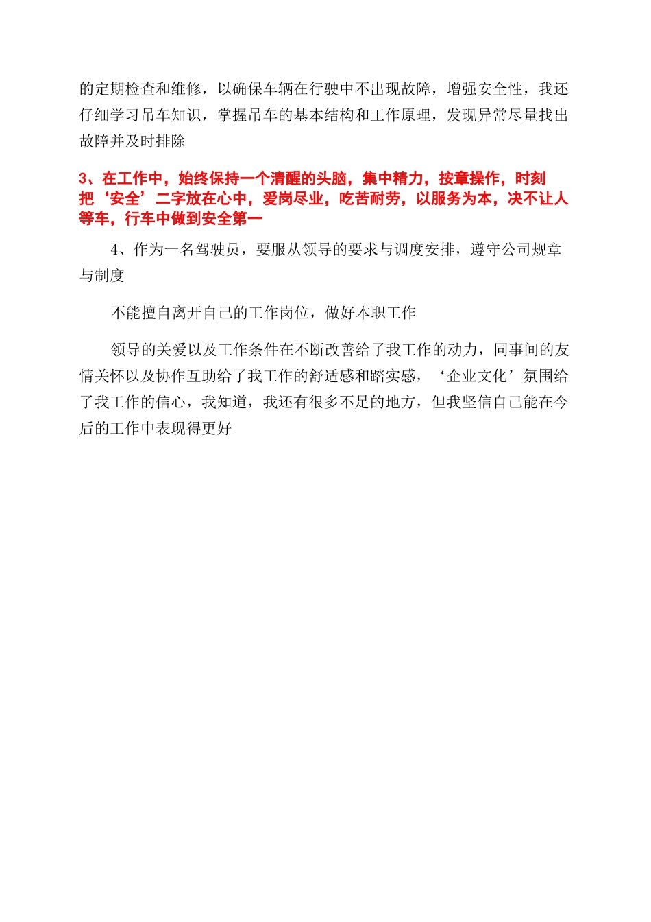 司机试用期年度工作总结范文_第3页