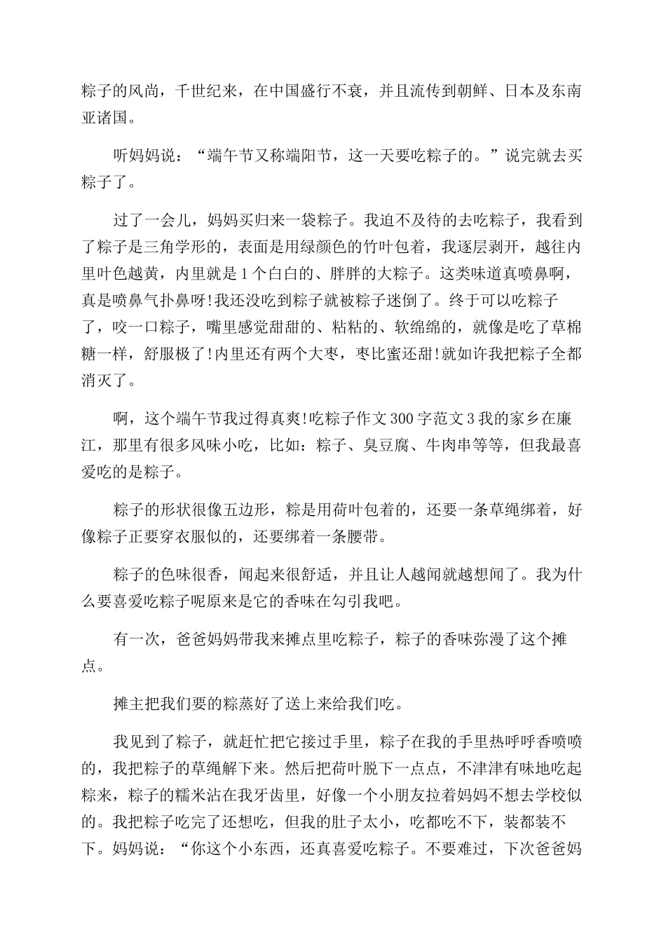吃粽子的过程作文范文_第2页