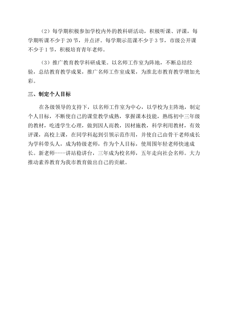 名师个人发展三年规划_第2页