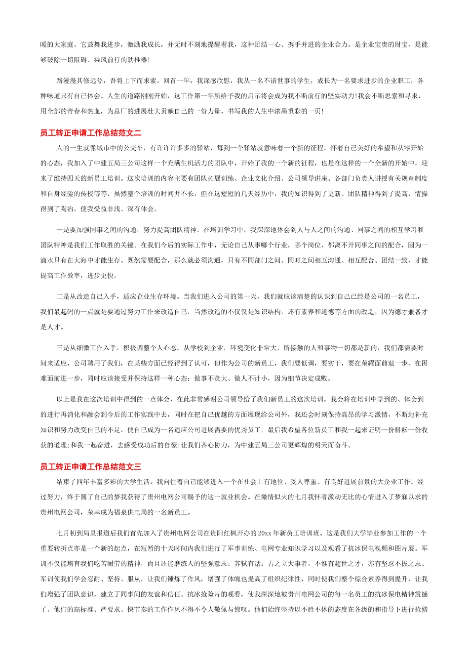 员工转正申请工作总结报告-工作总结转正申请_第2页