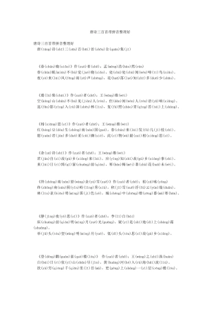 唐诗三百首带拼音整理好