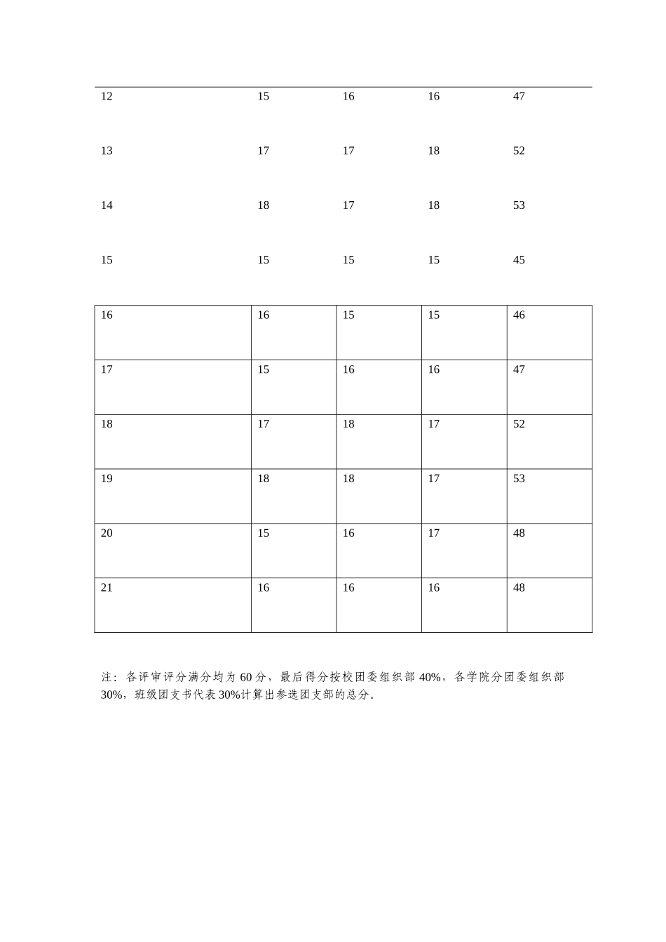 团日活动2号场电子档评分表_第2页