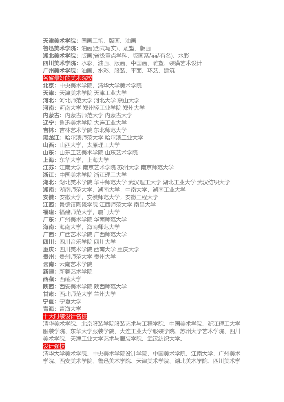 国内最好的美术类专业和院校大盘点_第2页