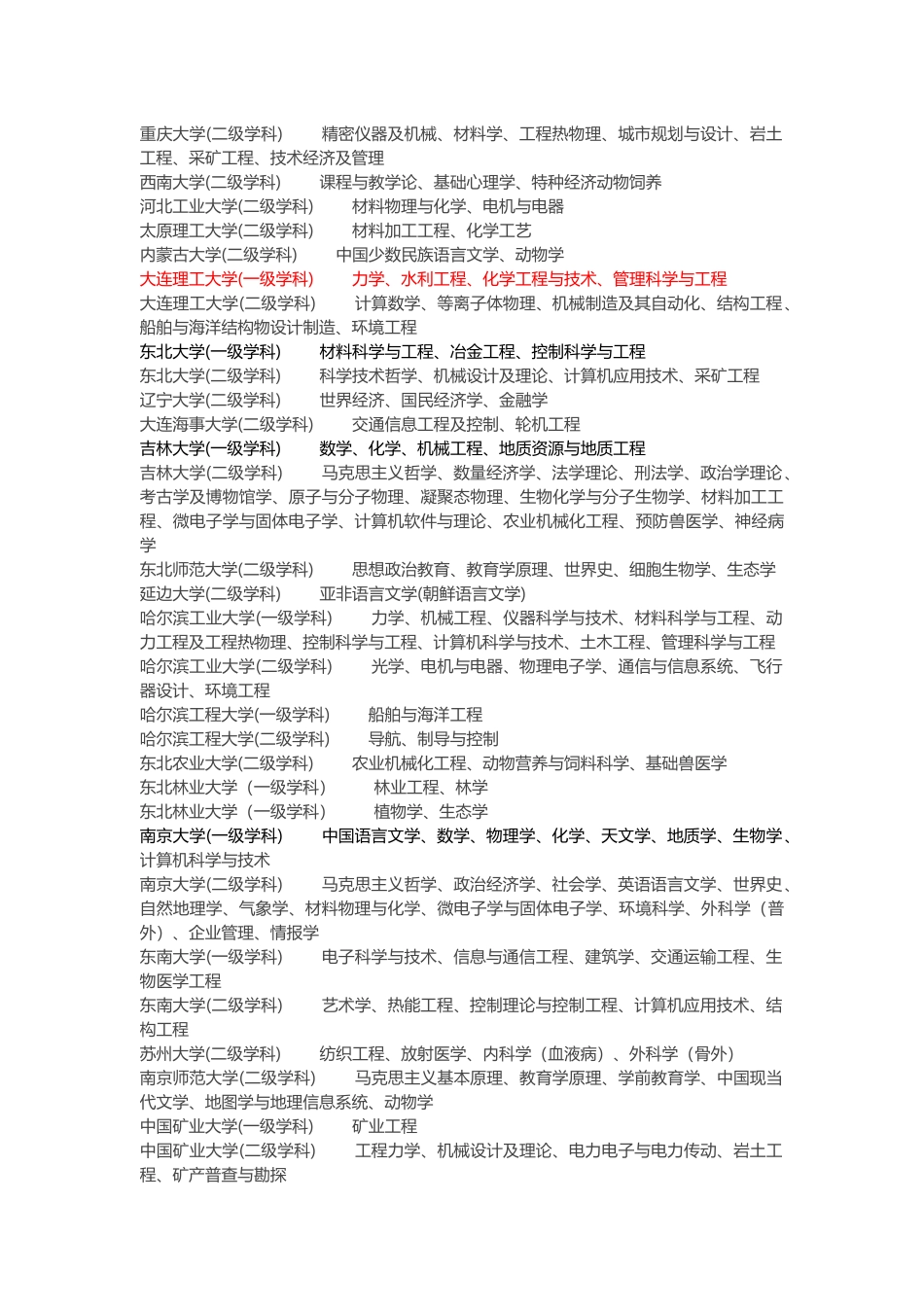 国家211工程高校重点省级重点省优势省特色学科名单_第3页