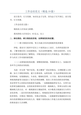 国税局2024年工作总结范文
