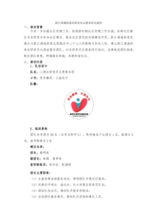 在职党员志愿者培训