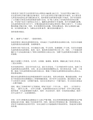 地方税务局保持党员先进性教育活动总结