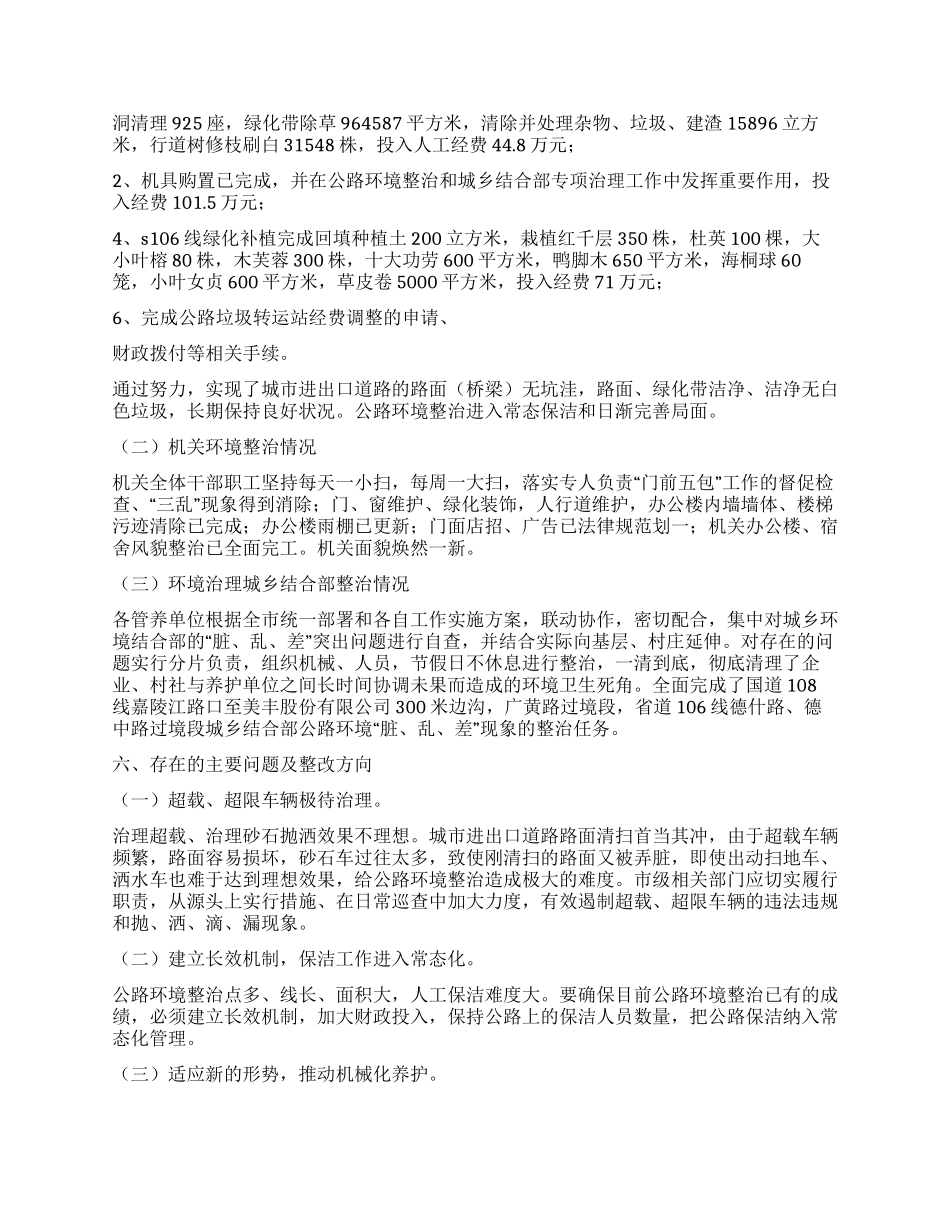 城乡道路环境整治工作总结_第2页