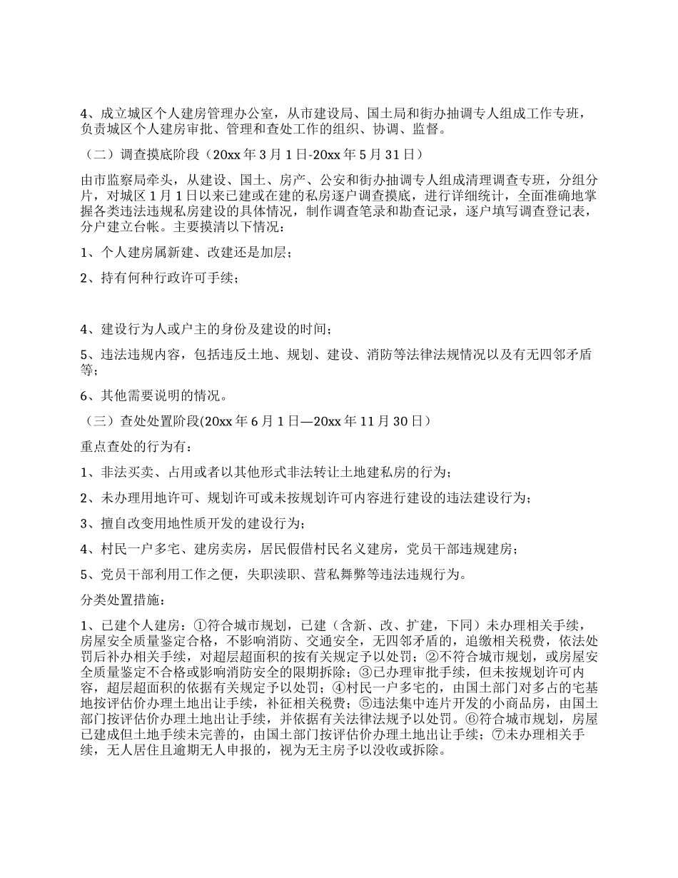 城区个人建房清理整治工作实施方案_第2页