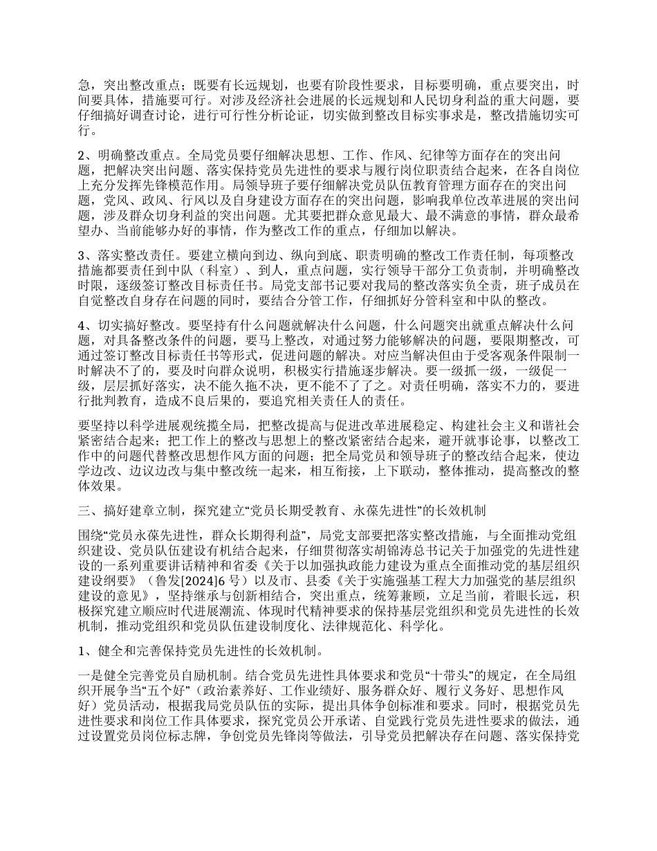 城市管理行政执法局党委整改提高阶段实施方案_第2页