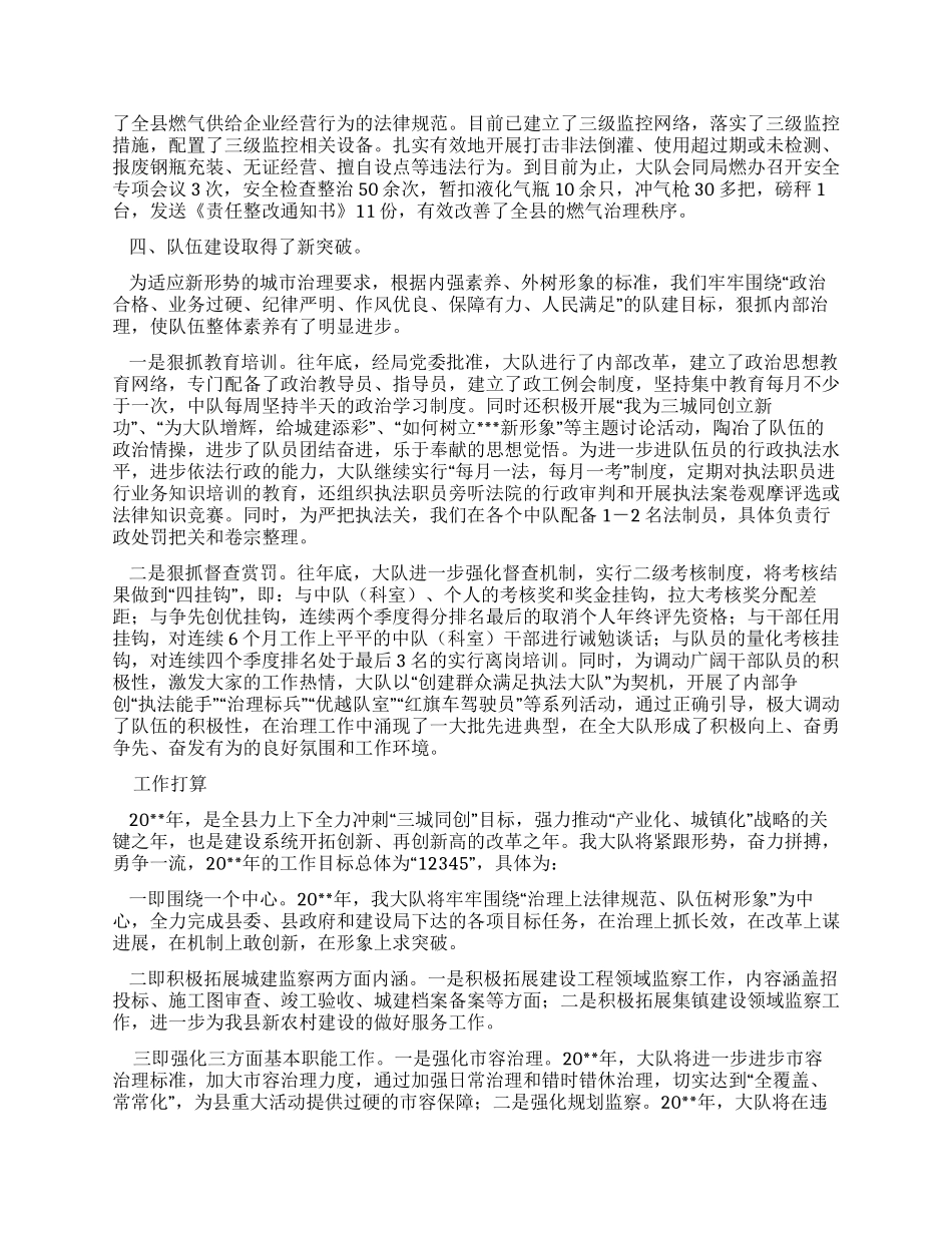 城建监察大队工作总结范文_第2页