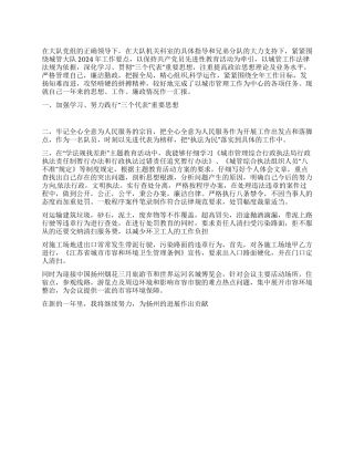 城管大队工作总结