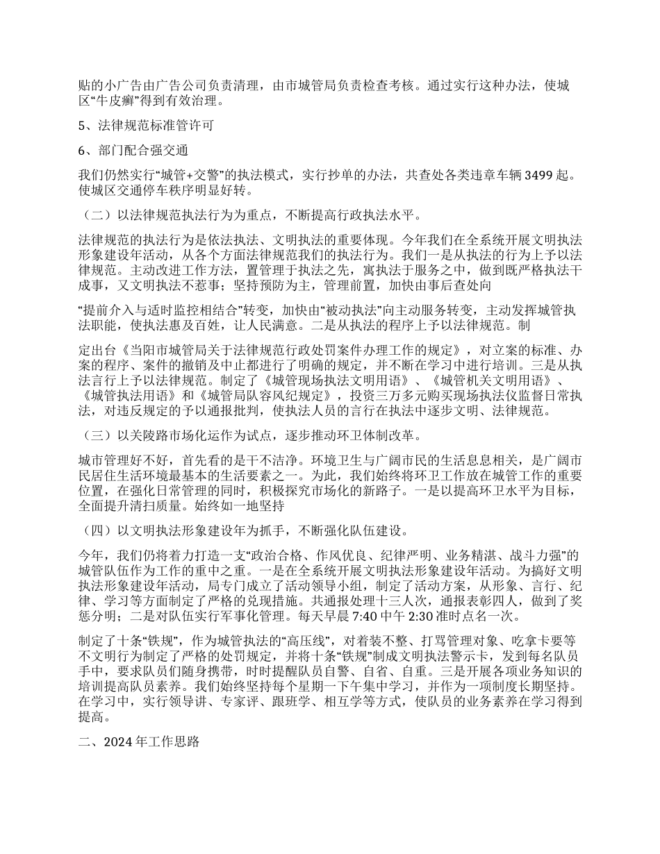 城管局2024年工作总结范文_第2页